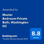 Master Bedroom-Private Bath, Washington Dc