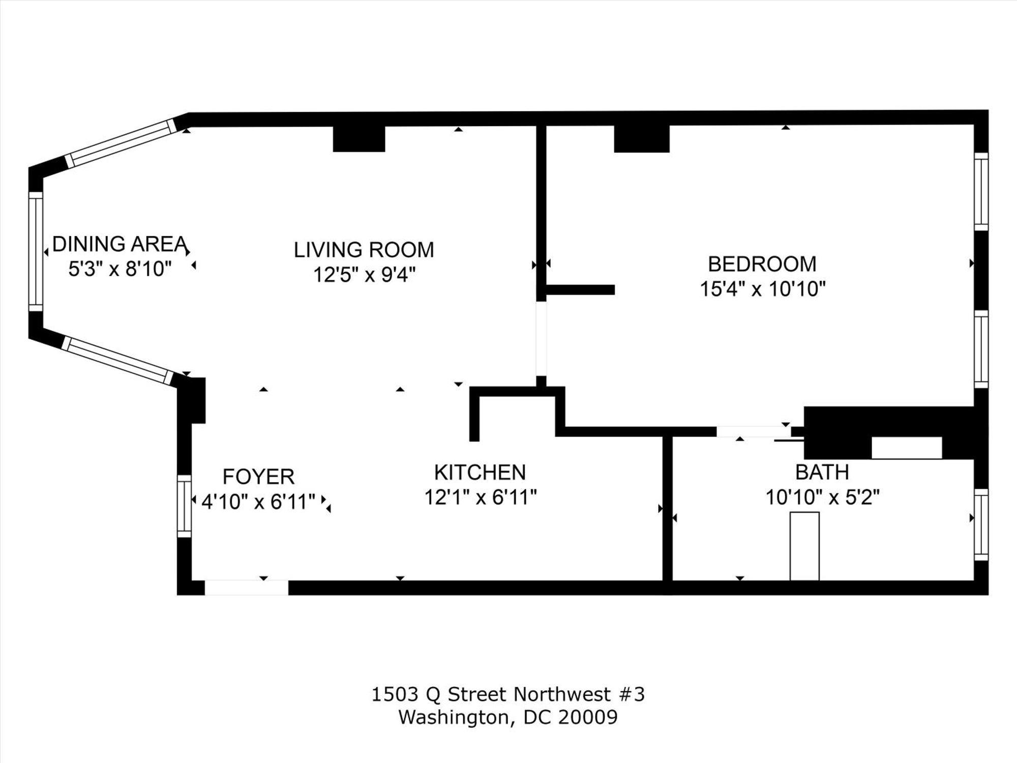Apartment Beautiful 1-br Flat Nestled Between Dupont & Logan Washington
