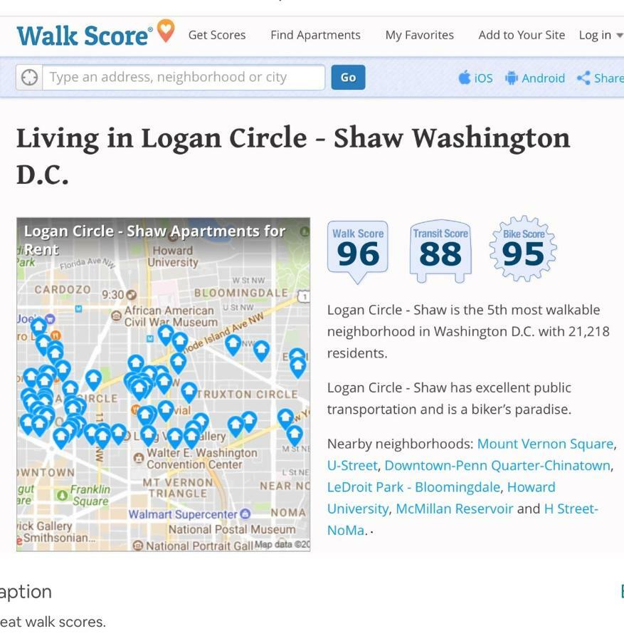 Your Away For Home, Convention Center. 96 Walk Scores. * Washington