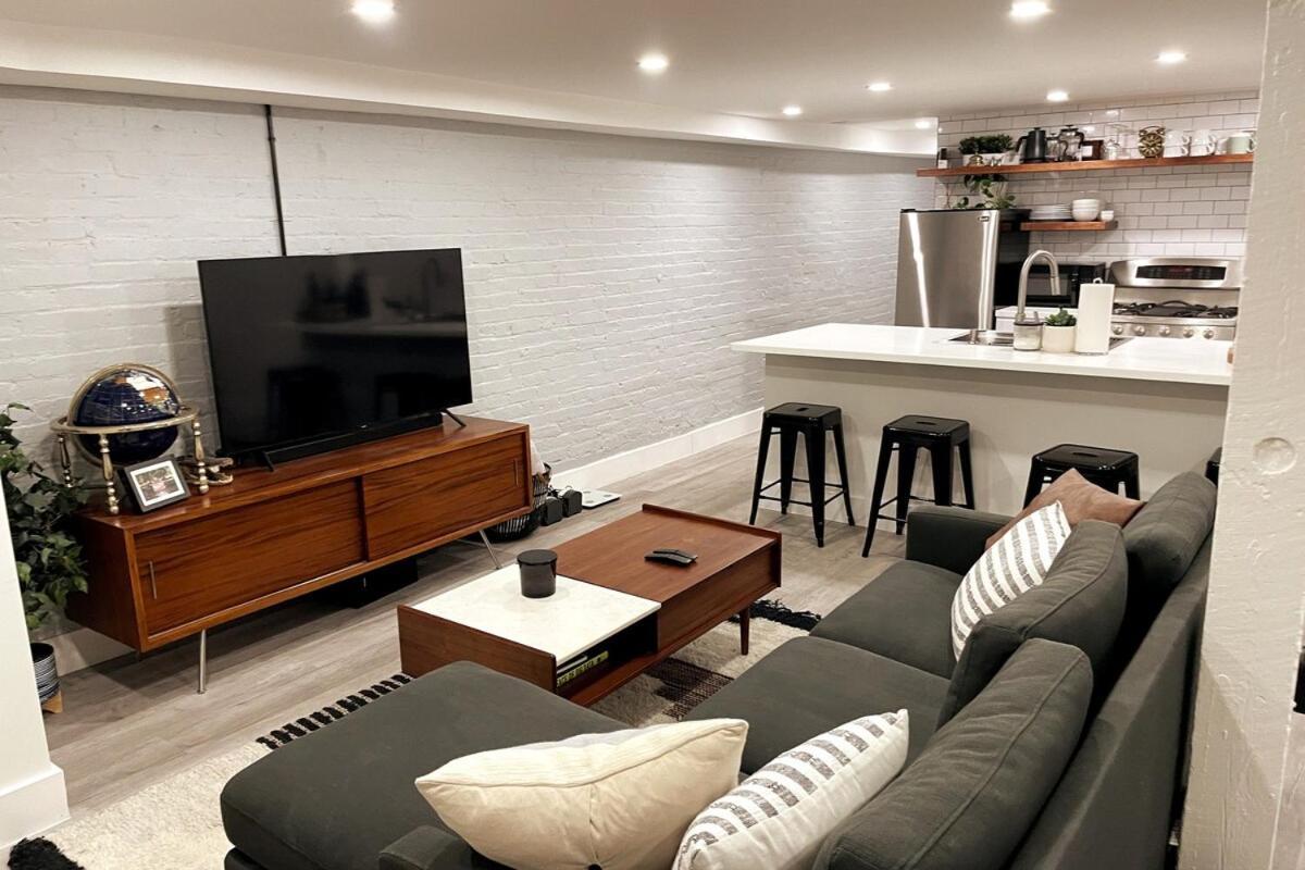 Stylish Basement Perfect For Long